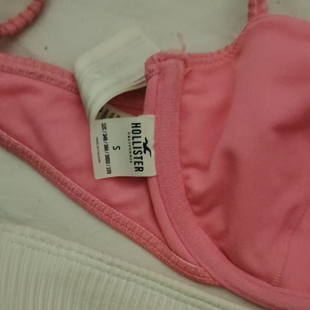 Pink and White Ribbed Bikini Set - Picture 5 of 5